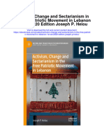 Activism Change and Sectarianism in The Free Patriotic Movement in Lebanon 1St Ed 2020 Edition Joseph P Helou Full Chapter