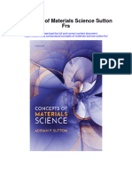 Concepts of Materials Science Sutton Frs Full Chapter