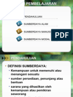 Pendahuluan Sumberdaya Alam Sumberdaya Manusia Sumberdaya Modal