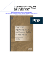 Download Preventive Diplomacy Security And Human Rights In West Africa 1St Ed Edition Okon Akiba all chapter