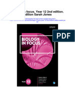 Biology in Focus Year 12 2Nd Edition Edition Sarah Jones Full Chapter