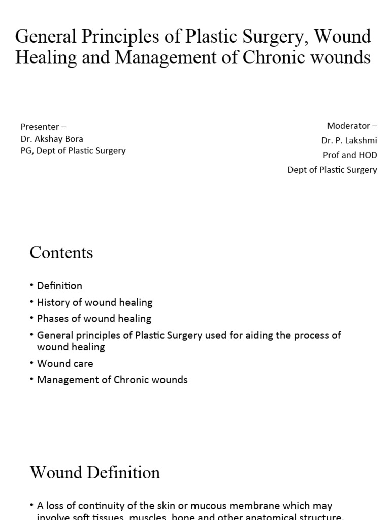 Principles of Wound Healing in Surgery | PDF | Wound Healing | Coagulation