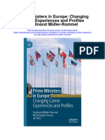 Download Prime Ministers In Europe Changing Career Experiences And Profiles Ferdinand Muller Rommel all chapter