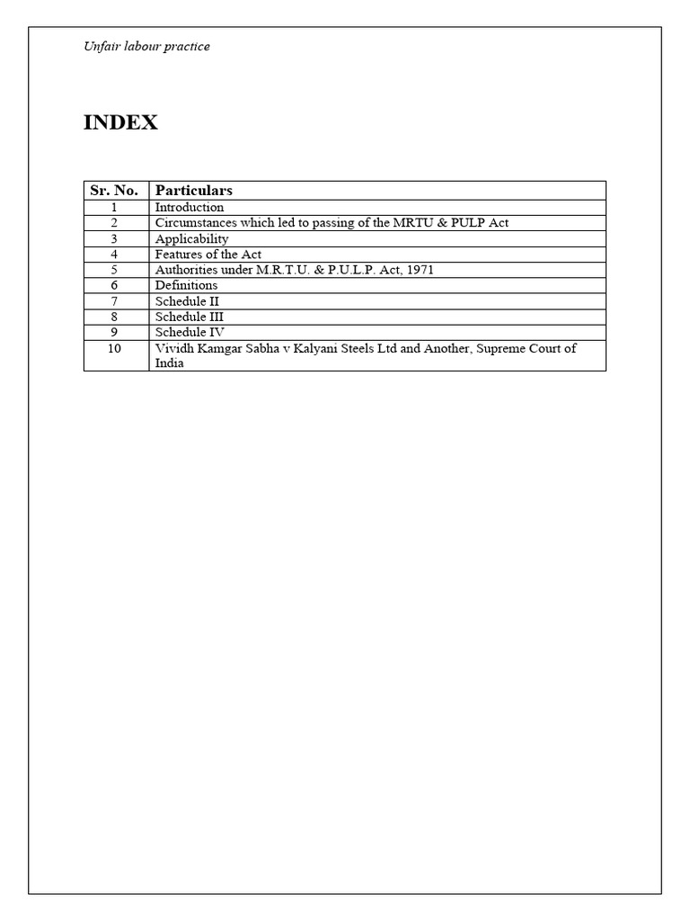 Unfair Labour Practice Pdf Trade Union Strike Action