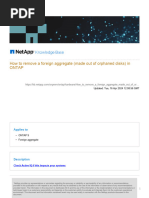 How To Remove A Foreign Aggregate (Made Out of Orphaned Disks) in ONTAP