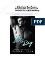 Lost Boy A Brothers Best Friend Hockey Romance The Puck Boys of Brooks University Book 5 Hannah Gray Full Chapter