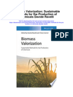 Biomass Valorization Sustainable Methods For The Production of Chemicals Davide Ravelli Full Chapter