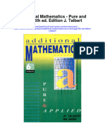 Download Additional Mathematics Pure And Appl 6Th Ed Edition J Talbert full chapter