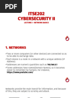 Lecture 1 - Network Basics