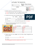 (Kunci Essay & Poin) Term 3 - Kelas 2 Ujian Bahasa Indonesia