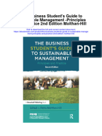 Download The Business Students Guide To Sustainable Management Principles And Practice 2Nd Edition Molthan Hill full chapter