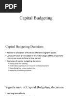 Capital Budgeting - Cash Flows