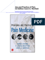 Principles and Practice of Pain Medicine 3Rd Edition Carol A Warfield All Chapter