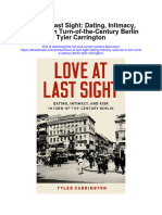 Download Love At Last Sight Dating Intimacy And Risk In Turn Of The Century Berlin Tyler Carrington full chapter