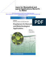 Biopolymers For Biomedical and Biotechnological Applications Bernd H A Rehm Full Chapter