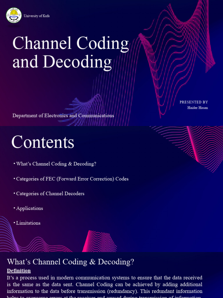 Channel Coding & Decoding | Download Free PDF | Code | Signal Processing