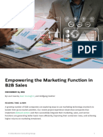 Empowering The Marketing Function b2b Sales