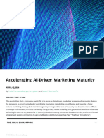 Accelerating AI-driven marketing maturity