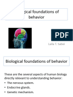 Biological Foundations of Behavior