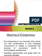 Module 3-Entrepreneur