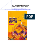 Principles of Business Information Systems 4Th Edition Ralph Stair All Chapter