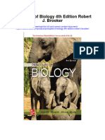 Principles of Biology 4Th Edition Robert J Brooker All Chapter