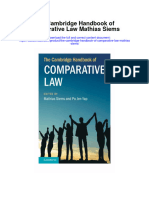 Download The Cambridge Handbook Of Comparative Law Mathias Siems full chapter