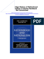 The Cambridge History of Nationhood and Nationalism 2 Volume Hardback Set Carmichael Full Chapter