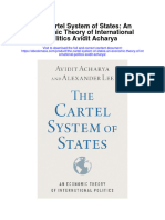 The Cartel System of States An Economic Theory of International Politics Avidit Acharya Full Chapter