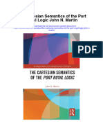 The Cartesian Semantics of The Port Royal Logic John N Martin Full Chapter