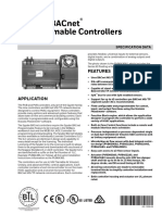 Spyder® Relay Programmable Controllers - Spec Data