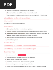 Athena Job Interview Preparation