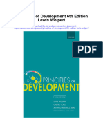 Principles of Development 6Th Edition Lewis Wolpert All Chapter
