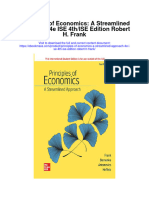 Principles of Economics A Streamlined Approach 4E Ise 4Th Ise Edition Robert H Frank All Chapter