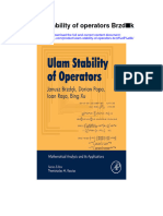 Ulam Stability of Operators BrzdȩK All Chapter