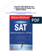 Conquering The Sat Writing and Language Test and Sat Essay 3Rd Edition Black Full Chapter