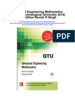 Download Advanced Engineering Mathematics Gujarat Technological University 2016 4Th Edition Ravish R Singh full chapter