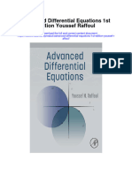 Advanced Differential Equations 1St Edition Youssef Raffoul Full Chapter