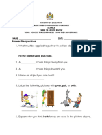 Grade 3 Science Week 18 Review - 2022 - Consolidated Worksheet