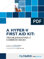 Troubleshooting Hyper V First Aid