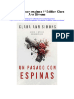 Download Un Pasado Con Espinas 1A Edition Clara Ann Simons all chapter