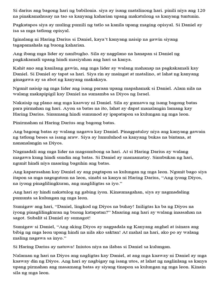 Daniel Story Pdf