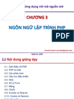 Chương 3 - Ngôn ngữ lập trình PHP