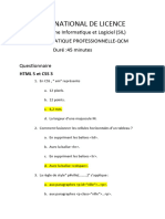 Examen National de Lience Et Resultat PDF
