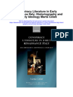 Download Conspiracy Literature In Early Renaissance Italy Historiography And Princely Ideology Marta Celati full chapter