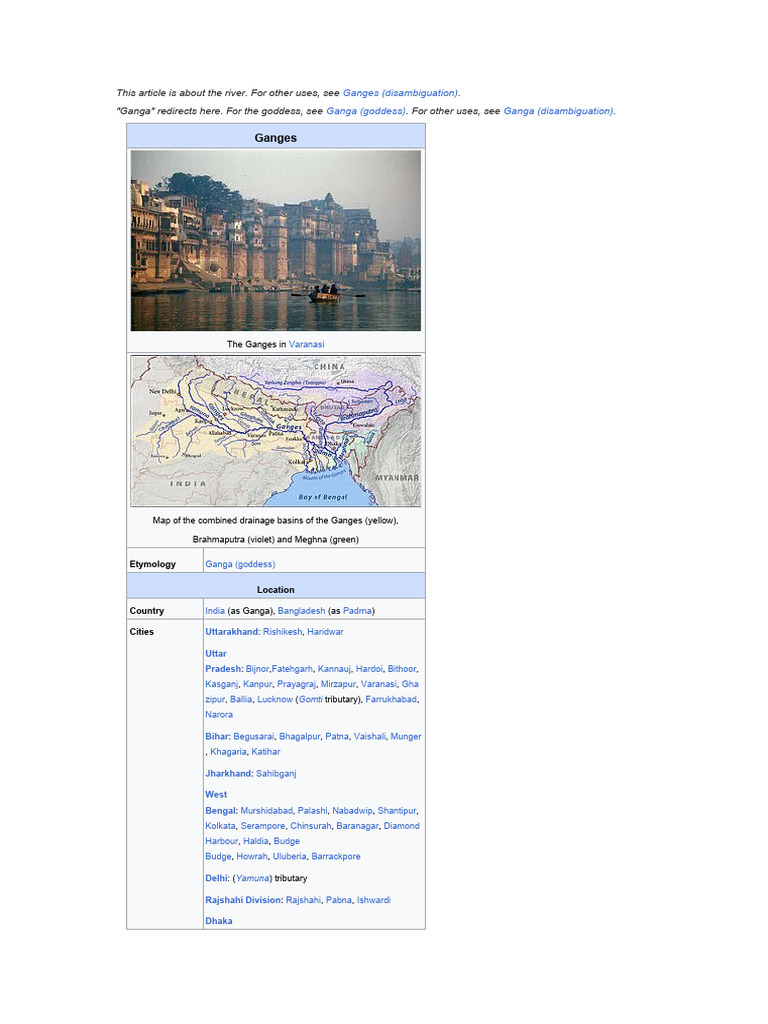 This Article Is About The River Pdf Hydrography Earth Sciences