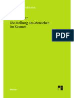 (Philosophische Bibliothek - 672) Scheler, Max - Die Stellung Des Menschen Im Kosmos-Meiner (2018)