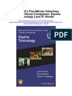 Blackwells Five Minute Veterinary Consult Clinical Companion Equine Toxicology Lynn R Hovda Full Chapter