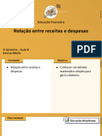 Relação Entre Receitas e Despesas