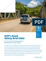 WFP's Road Safety Brief 2022: For The '6th UN Partnership Meeting For Road Safety'